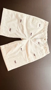 Boy's, Vineyard Vines, Embroidered Breaker Shorts. White/Whales, Size 18 - Picture 1 of 3