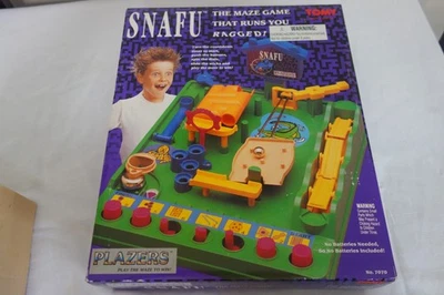 SNAFU 'The Maze Game That Runs You Ragged' Skill Racing Maze Game TOMY EXCELLENT - Image 1 of 4