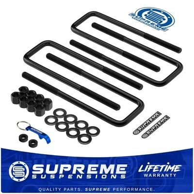 4x Pernos en U de curvatura cuadrada de alta resistencia de 8,5" de largo x 2,5" de ancho x rosca de 9/16" Foto 1 de 4