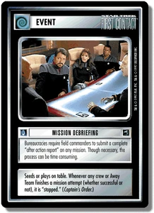 Mission Debriefing - First Contact - Star Trek CCG 1E - Bild 1 von 6