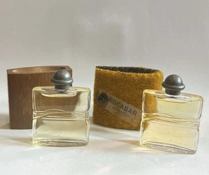 Lot: Vintage Hermes Rocabar 2 x 7.5ml Mini EDT Splash Specialty Covers - Picture 1 of 3