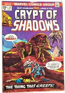 MARVEL COMICS CRYPT OF SHADOWS 14 THE THING THAT CREEPS 1974 - Picture 1 of 4
