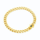 10k Yellow Gold Royal Monaco Miami Cuban Link 6mm Chain Bracelet w Box Clasp 7'