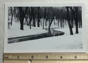1965 Foto in bianco e nero Minnehaha Creek Bloomington Ave, Minneapolis, MN - Foto 1 di 2