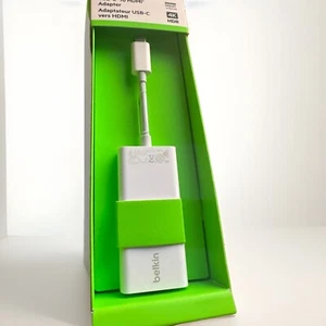 Adaptador Original Belkin 4K 60Hz USB-C a HDMI Blanco Para Macbook iPad Etc Tipo-C - Imagen 1 de 3