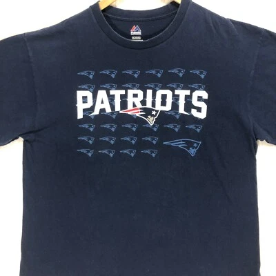 Camiseta New England Patriots NFL Fútbol Gráfico Majestuoso Talla XL Foto 1 de 4