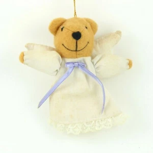 Vintage 1987 Avon ANGEL ANIMAL Ornament - TEDDY BEAR - Picture 1 of 3