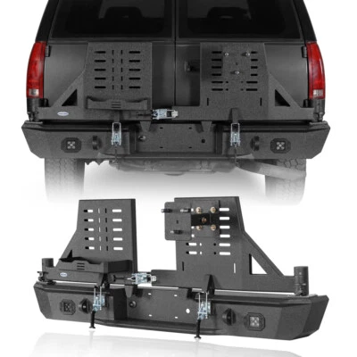 Steel Rear Bumper w/Tire Carrier for Chevy Suburban Tahoe/GMC Yukon 1992-1999  - Image 1 of 4