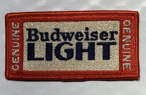 Budweiser Light Embroidered 2 x 4 Sew On Patch - Picture 1 of 2