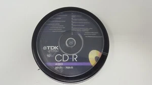 TDK CD-R Audio CD 80MIN 700MB Spindle10PK Recordable Music Audio CD New Genuine - Afbeelding 1 van 7