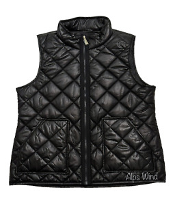 Kate Spade New York Full Zipper Quilted Vest Black Size- XL NWT$208.00