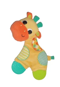 WIE NEU * Bright Starts Giraffe Kuh bunt Schmusetuch Schnuffeltuch Kuscheltuch - Bild 1 von 4