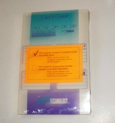 VERY RARE NEW SEALED HyperDOS Leading Technology 5 1/4 Floppy Software Hyper DOS - Image 1 of 3