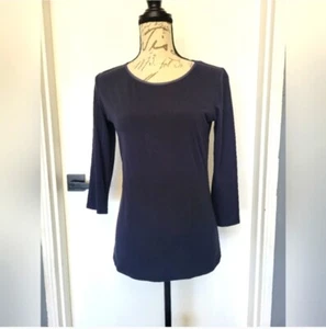 Weekend Max Mara Designer Jersey Knit 3/4 Sleeve Casual Minimal Top Size Med - Picture 1 of 9