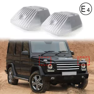 2x Lentille de clignotant avant pour Mercedes-Benz G-Classe W460 W461 W463 Clair - Bild 1 von 5