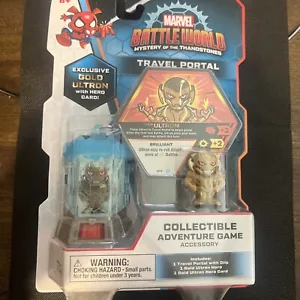 Funko Marvel Battleworld Travel Portal Gold Ultron Hero Card Spinner NIB 2020 - Picture 1 of 2