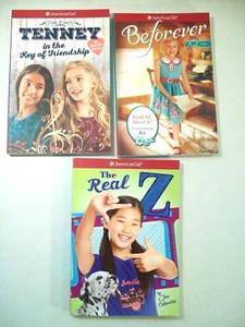 American Girl PB Book Lot, Be Forever Kit, Tenney In Friendship, The Real Z - Imagen 1 de 2