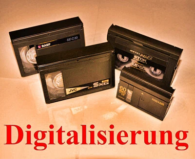 1x 45er VHS-C / S VHS-C Videokassette auf DVD kopieren, digitalisieren   - Bild 1 von 2