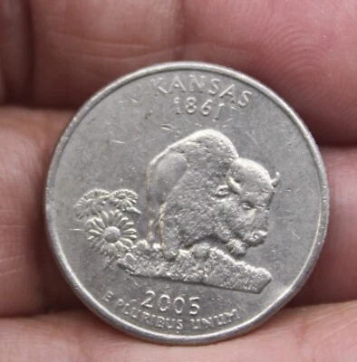 USA 2005 - P Kansas State Quarter Coin - Image 1 of 4