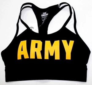 Reggiseno sportivo Victoria's Secret ROSA Ultimate ARMY nero racerback taglia XS - Foto 1 di 4