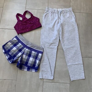 Lululemon Set On The Fly kurze Hosen Rack Pack Jog Sport BH Groovy Run Shorts 6 - Bild 1 von 7