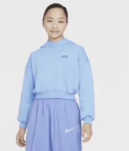 Nike Kids Sweatshirts with hood FD2936-412 Blue Sz S. Looks Smaller. See Pics - Picture 1 of 9