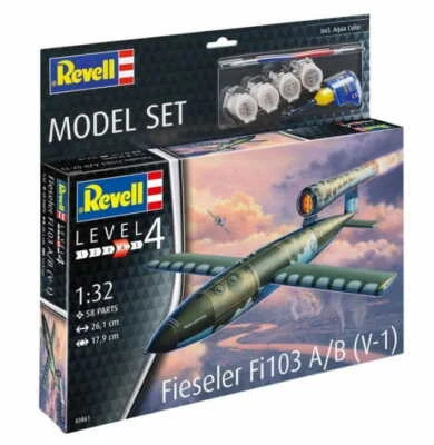 Fieseler Fi103 A/B (V-1) Model Set 1:32 Plastic Model Kit REVELL - Immagine 1 di 4