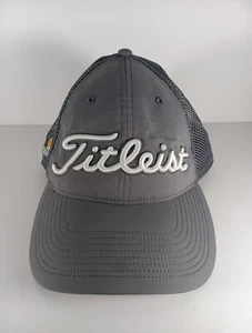 Titleist Golf Hat Cap Snapback Mens Grey Mesh Back - Picture 1 of 6