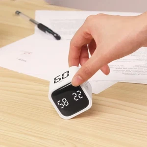 For Home LED Cube Timer Digital Countdown Study Cooking Desk Clock Flip Sensor - Picture 1 of 25
