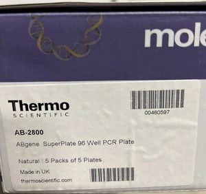 Thermo Scientific AB-2800 ABgene Superplate 96 Well PCR Platte 5er Pack 5 Platten - Bild 1 von 2