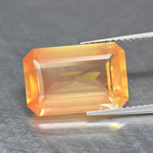 5.71Ct Awe-inspiring Quality 100% Natural Yellowish Orange Andesine _ Brazil - Picture 1 of 1