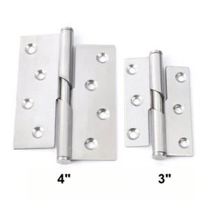 Rising Butt Door Hinges Stainless Steel 304 Right or Left 3''- 4", 75mm - 100mm - Picture 1 of 9