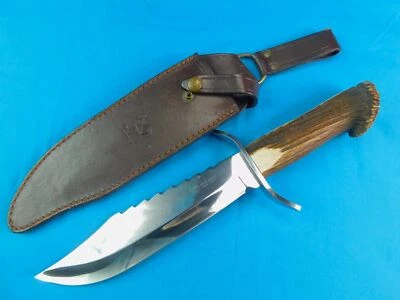 Faca de caça Bowie grande feita na Espanha em Toledo para galinha e galo com bainha - Imagem 1 de 4