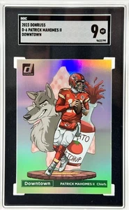 Patrick Mahomes II 2023 Donruss Downtown #D-6 SP SGC 9 Kansas City Chiefs SSP - Foto 1 di 4