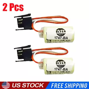 Paquete de 2 baterías nuevas Allen Bradley 1747-BA, B9650T PLC, - Imagen 1 de 9