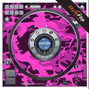 Technics SL - DZ1200 | Pink Camo | Protective Decal | StyleFlip Skins - Picture 1 of 1