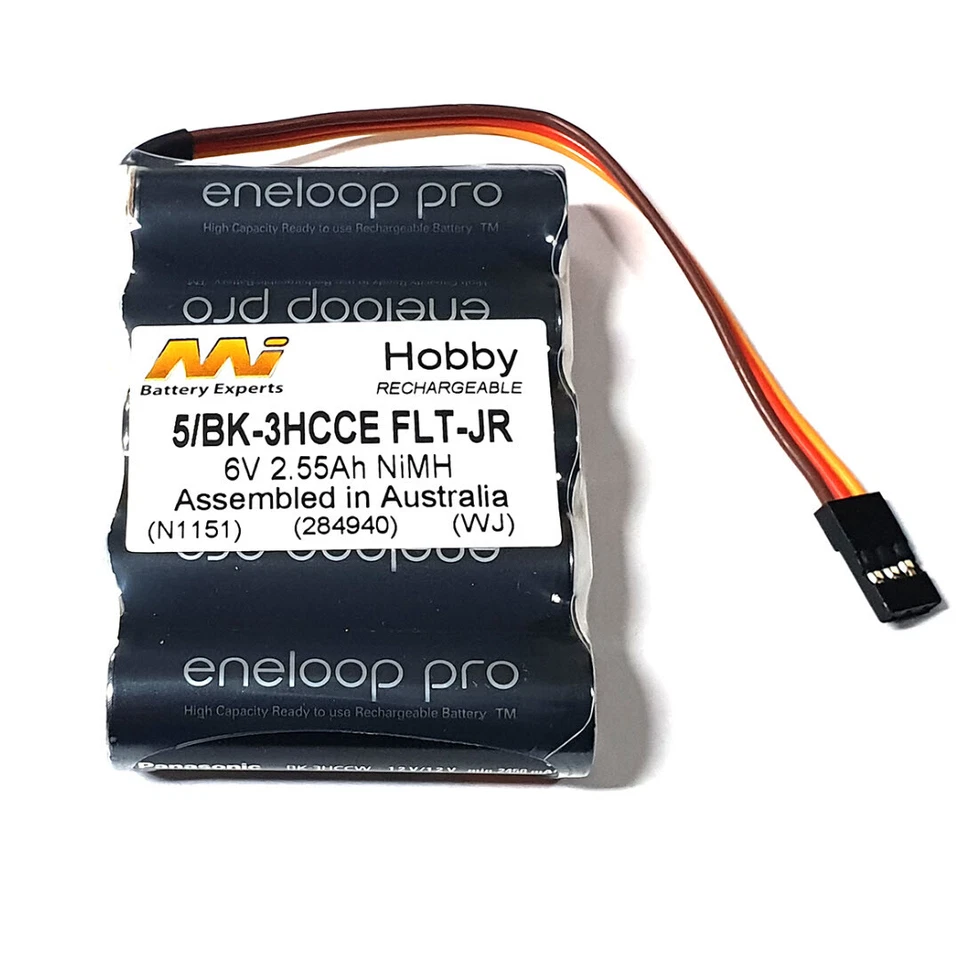 MASTER INSTRUMENTS 6.0V 2550MAH NIMH RX FLAT, JR, 5/BK-3HCCE FLT-JR HC_OZ - Image 1 of 1