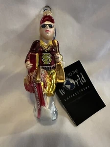 Gioia al Mondo Ornamento in Vetro FSU Florida State Seminoles - Foto 1 di 13