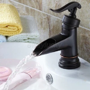 NUEVO "Aspecto Bomba de Agua" Estilo Latón Negro Baño Lavabo Recipiente Grifo Mezclador Grifo - Imagen 1 de 5