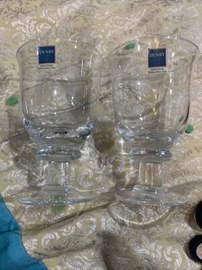 Denby Magnum Large Goblet Clear ~ New With Tags ~ Discontinued Item Set Of 2 - Picture 1 of 1
