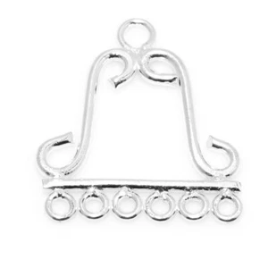 12 Pcs 26X22mm Bali Chandelier Earring Finding Silver Plated hj-439 - Picture 1 of 1