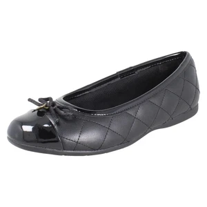 Zapatos escolares Clarks 'Dance Cap' de cuero negro sin cordones - Imagen 1 de 18