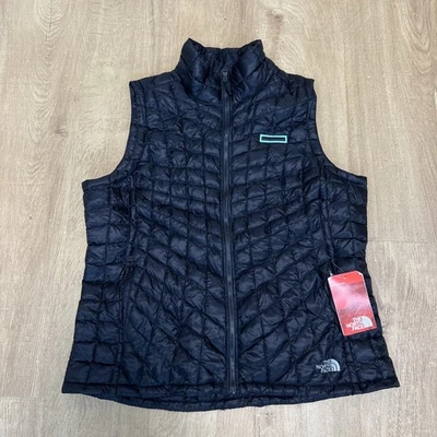 The North Face Thermoball Eco Vest Womens XL Black Puffer Full Zip - Image 1 of 4