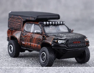 GCD 1:64 Negro TACOMA Camper Pickup ORV Deportes Diecast Exhibición Coche Colección - Imagen 1 de 8