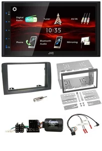 JVC USB Bluetooth Lenkrad DAB 2DIN Autoradio für Fiat Idea 2006-2012 grau - Bild 1 von 11