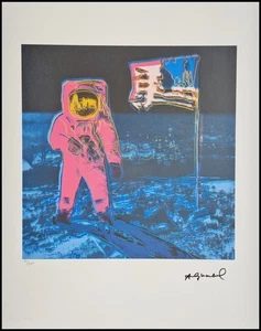 ANDY WARHOL * Moonwalk * 50 x 40 cm * signed lithograph * limited # 41/200 - Bild 1 von 10