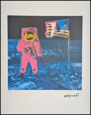 ANDY WARHOL * Moonwalk * 50 x 40 cm * signed lithograph * limited # 41/200 - Bild 1 von 4