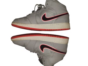 size 7 Women's NIKE AIR JORDAN 1 gray and pink high top 555112-060 - Picture 1 of 6