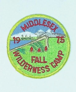 Parche Middlesex Fall Wilderness Camp Boy Scout 1975 - Imagen 1 de 2
