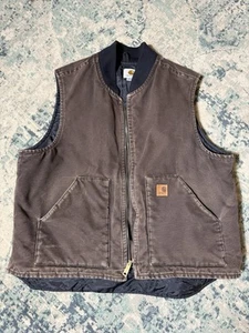 Carhartt Weste Jacke Herren XL braun Arctic gesteppt gefüttert Entenjagd Vintage - Bild 1 von 8